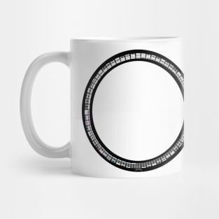 64 symbols circle (white and grey) Mug